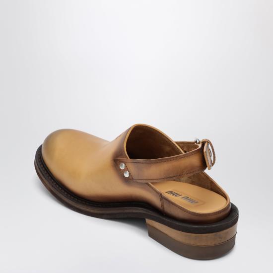 26SS 미우미우 샌들 5R667EA0455OD F0054 BROWN - MIU MIU