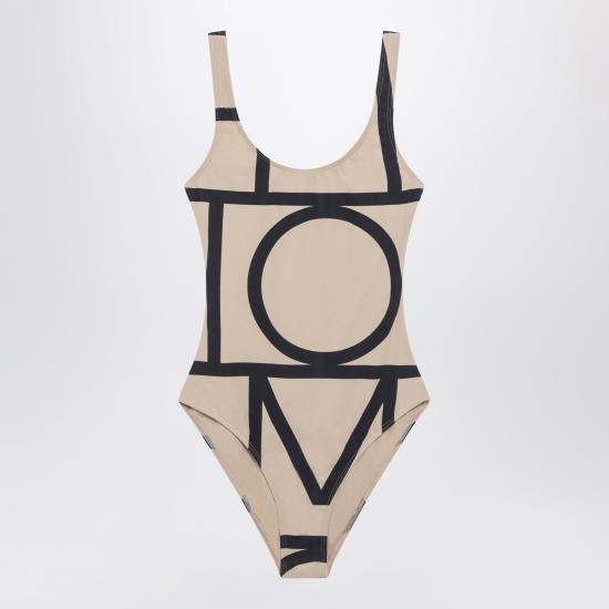 26SS 토템 모노그램 원피스 수영복 213842795 910 BEIGE