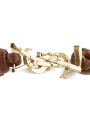 26SS 생로랑 팔찌 861459AAF9R 2955 BROWN - SAINT LAURENT