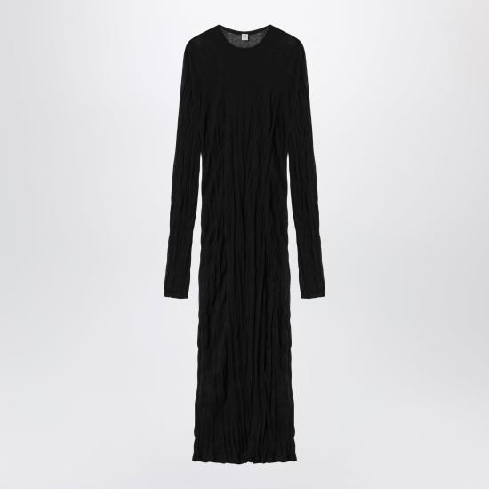 26SS 토템 미디 원피스 262WRD0326YA0244 001 BLACK