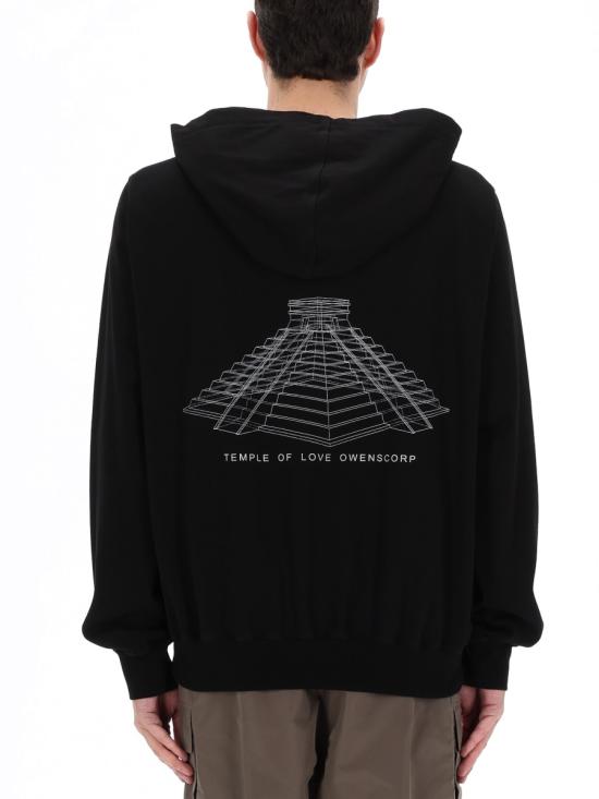 26SS 릭 오웬스 후드 티셔츠 RR01F2281BAEP16 0911 BLACK - RICK OWENS