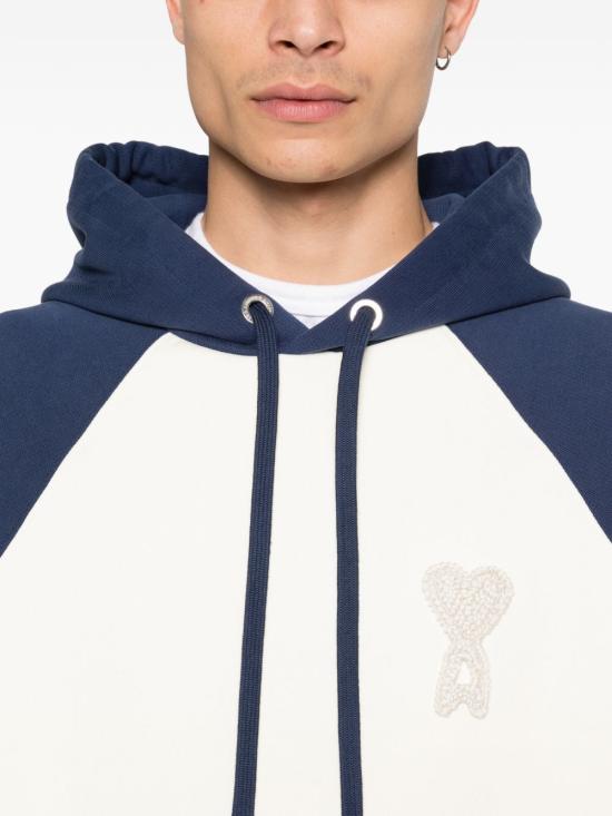 26SS 아미 파리스 아미 드 쾨흐 후드티 USW782747 A027 WHITE - AMI