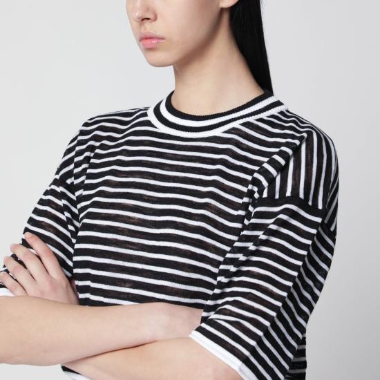 26SS 로베르토 콜리나 스웨터 261FXA18021CO 01 BLACK - ROBERTO COLLINA
