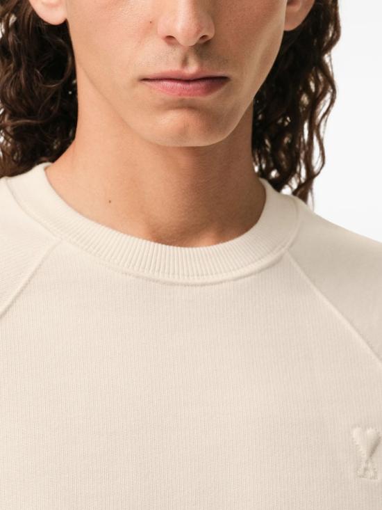 26SS 아미 코튼 드 하트 스웨트셔츠 USW757747 136 WHITE - AMI