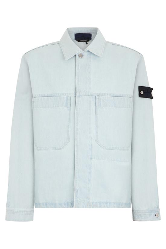 26SS 스톤 아일랜드 인디고 데님 울트라 블리치드 코치 자켓 S144100006S00J9 VJ203 BLUE
