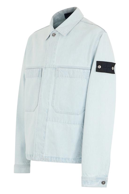 26SS 스톤 아일랜드 인디고 데님 울트라 블리치드 코치 자켓 S144100006S00J9 VJ203 BLUE - STONE ISLAND