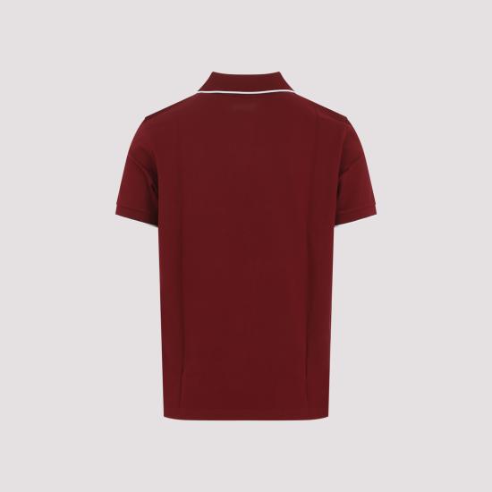 26SS 생로랑 폴로 티셔츠 862976Y37ZE 6190 BURGUNDY - SAINT LAURENT