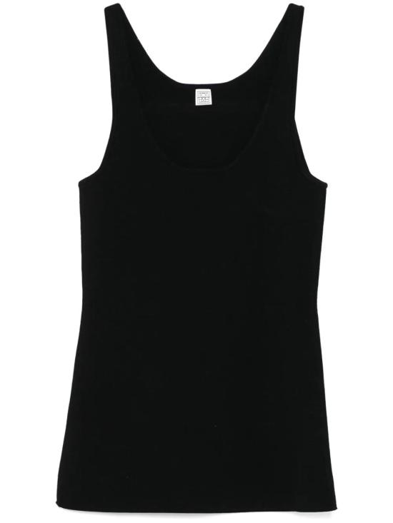 26SS 토템 민소매 티셔츠 252WRT0504YA0187 001 BLACK