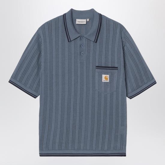 26SS 칼하트 WIP 숏슬리브 램지 폴로 티셔츠 I036168CO 3QHXX BLUE
