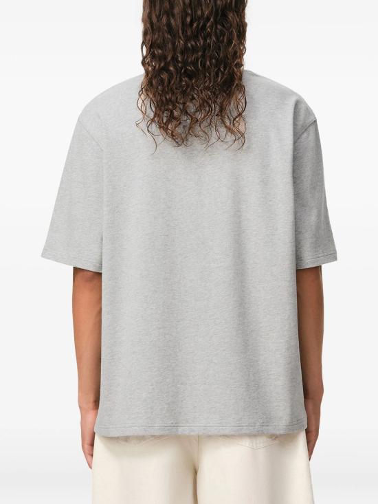 26SS 아미 화이트 코튼 드 하트 엠보스 티셔츠 UTS357726 0951 GREY - AMI
