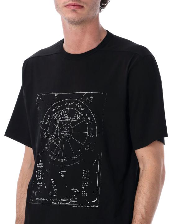 26SS 릭 오웬스 반팔 티셔츠 RR01F2232JAEP13 0911 BLACK - RICK OWENS
