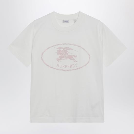 26SS 버버리 나이트 스탬프 코튼 티셔츠 8123347163419 B7078 WHITE