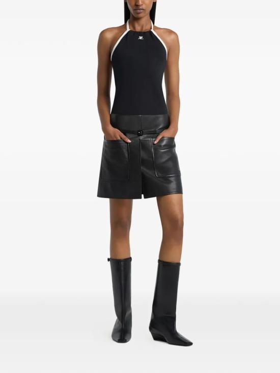 26SS 쿠레쥬 반팔 티셔츠 226JDE169JS0203 9901 BLACK - COURREGES