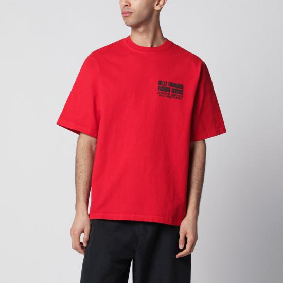 26SS 윌리 차바리아 반팔 티셔츠 WCJSY0180CO 072 RED