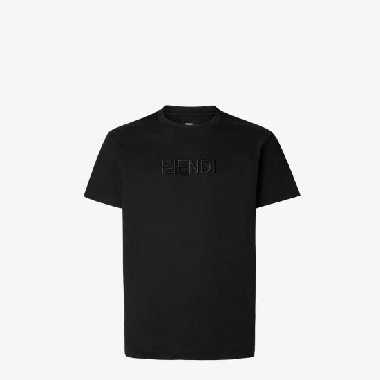 26SS 펜디 반팔 티셔츠 FY1319AY0G F0QA1 BLACK