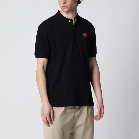 26SS 꼼데가르송 폴로 티셔츠 AXT006051CO BLK BLACK
