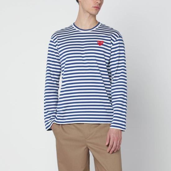 26SS 꼼데가르송 긴팔 티셔츠 AXT164051CO NA BLUE