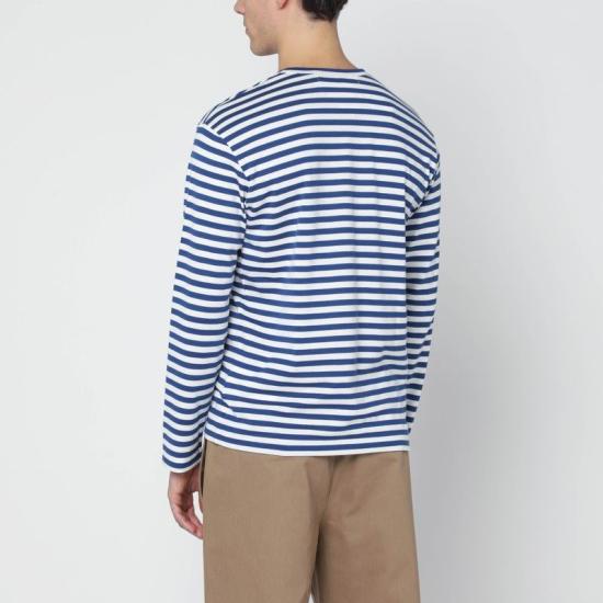 26SS 꼼데가르송 긴팔 티셔츠 AXT164051CO NA BLUE - COMME DES GARCONS