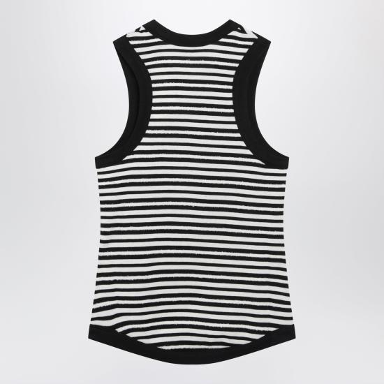 26SS 생로랑 민소매 티셔츠 743660Y37KT 1095 BLACK - SAINT LAURENT