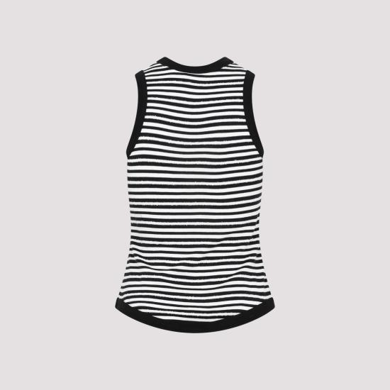 26SS 생로랑 민소매 티셔츠 743660Y37KT 1095 BLACK - SAINT LAURENT