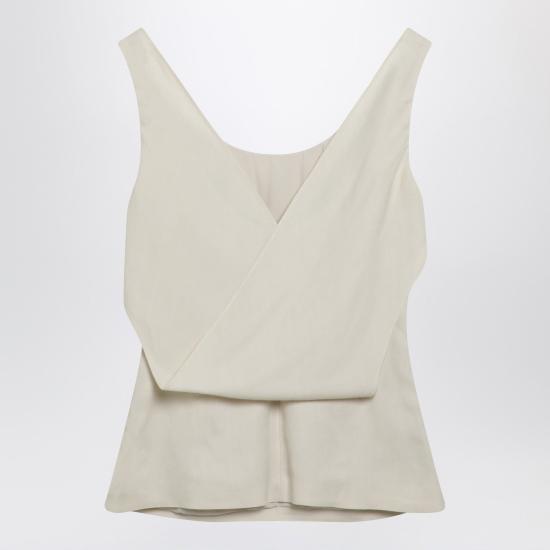 26SS 브루넬로 쿠치넬리 민소매 티셔츠 MH126TR31VI C579 WHITE - BRUNELLO CUCINELLI