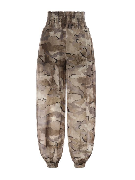 26SS 핑코 팔라초 팬츠 107732 A3N0DS4 Multicolor Beige Brown - PINKO