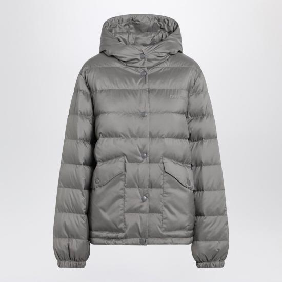 26SS 미우미우 숏패딩 ML1408OOO158A F0276 Steel Grey