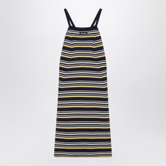 26SS 미우미우 미디 원피스 MMA927OOO185J F0008 BLACK YELLOW