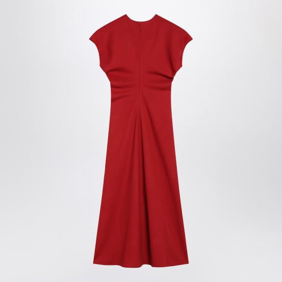 26SS 토템 롱 원피스 261WRD1103FB0568 344 Red - TOTEME