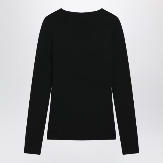 26SS 토템 긴팔 티셔츠 254WRT0571YA0128 001 Black - TOTEME
