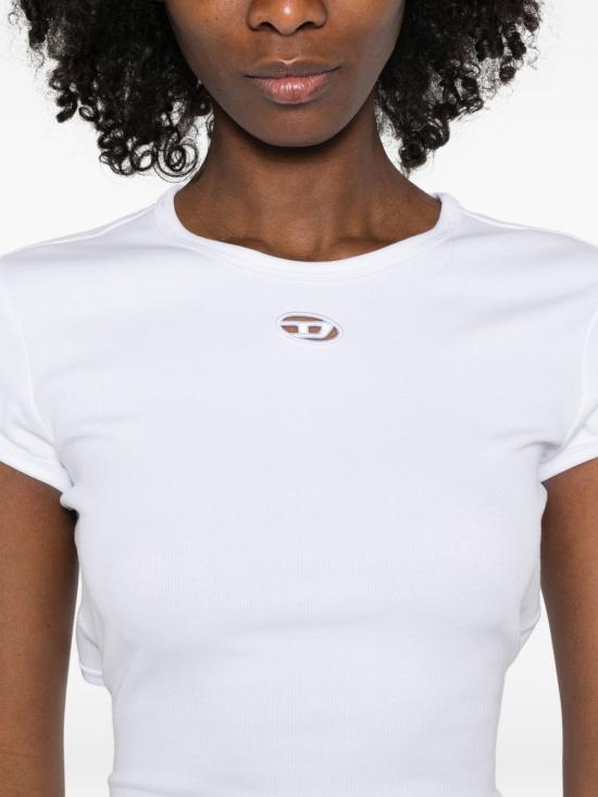 26SS 디젤 반팔 티셔츠 A211970EJAI 100 White - DIESEL