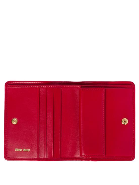 26SS 미우미우 마테라쎄 나파 가죽 반지갑 5MV204AFPP F0011 Red - MIU MIU