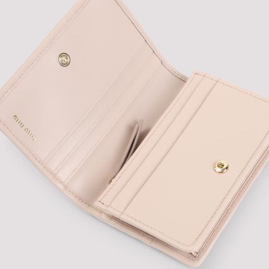 26SS 미우미우 스몰 마테라쎄 나파 레더 지갑 5MV021AFPP F0236 Powder Pink - MIU MIU