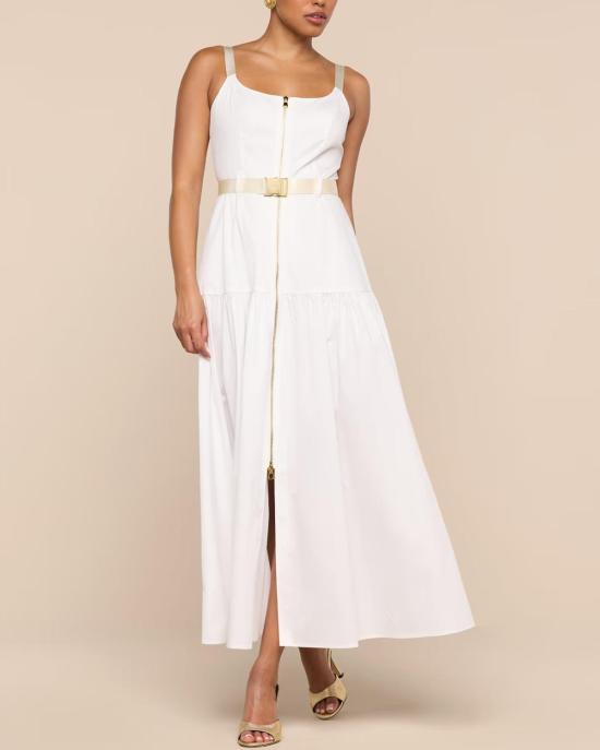  라장스 롱 원피스 리마 드레스 화이트 - L'AGENCE