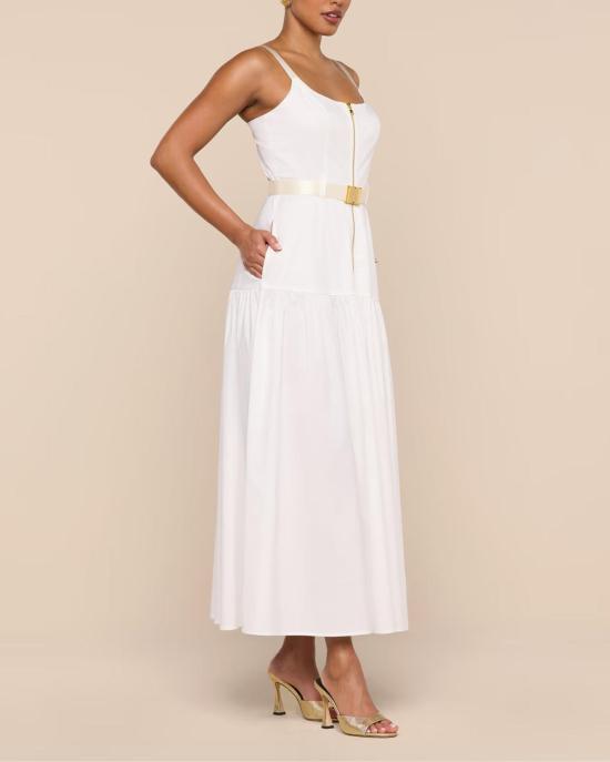  라장스 롱 원피스 리마 드레스 화이트 - L'AGENCE