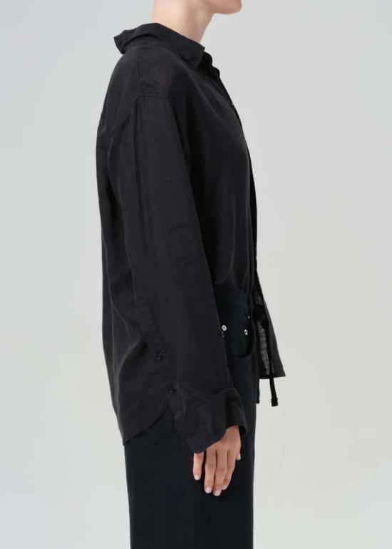  시티즌 오브 휴머니티 블라우스 시티즌스 오브 휴머니티 케일라 슈렁큰 리넨 셔츠 - CITIZEN OF HUMANITY