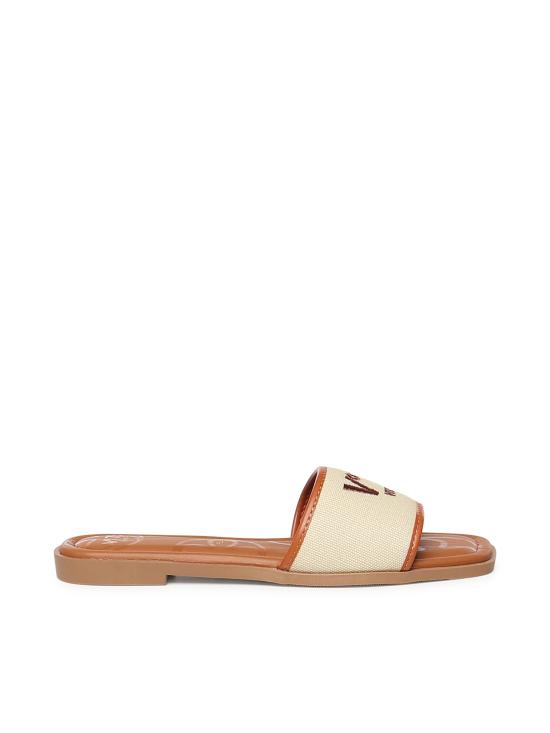 26SS 브이73 뮬/슬리퍼 73SC9Y501CAN RESPONSIBLE 73 FLATNATURALE CU Naturale cuoio