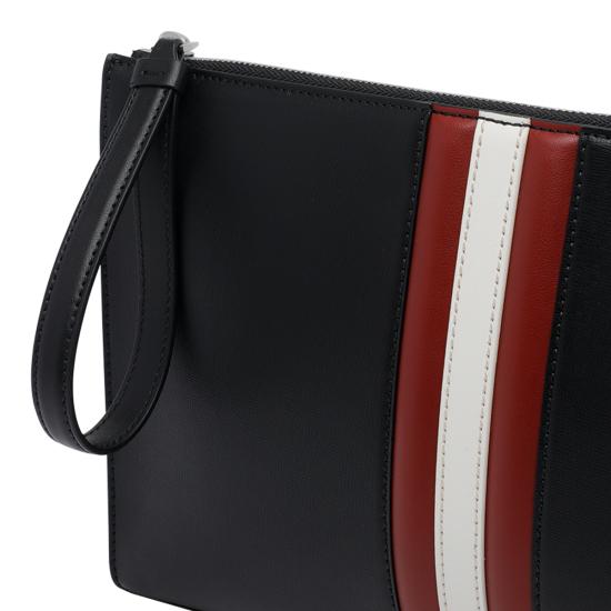 26SS 발리 클러치/파우치 MAM00XEC001I946P BLACK RED DOM - BALLY