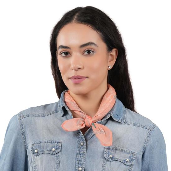  비스마야 머플러/스카프 기브 러브 코튼 반다나 소프트 코랄 - VISMAYA