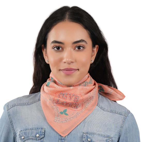  비스마야 머플러/스카프 기브 러브 코튼 반다나 소프트 코랄 - VISMAYA