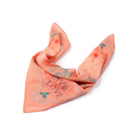  비스마야 머플러/스카프 기브 러브 코튼 반다나 소프트 코랄 - VISMAYA