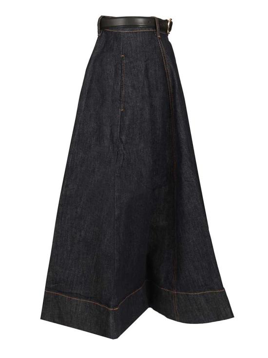 26SS 셀프 포트레이트 롱 스커트 RS26828MSK Blue - SELF PORTRAIT