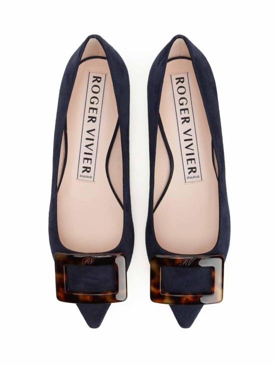 26SS 로저비비에 플랫 슈즈 RVW57539530HR0U824 Blue - ROGER VIVIER