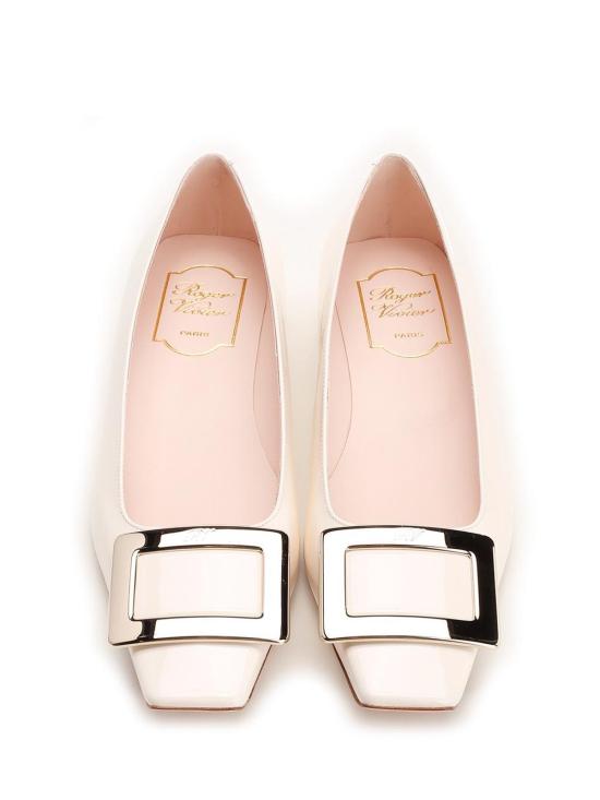 26SS 로저비비에 플랫 슈즈 RVW00700920D1P9997 White - ROGER VIVIER