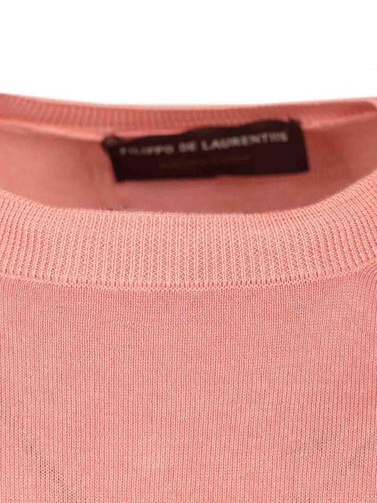 26SS 필리포 드 로렌티스 반팔 티셔츠 GC1MCSU18RVV430 Pink - FILIPPO DE LAURENTIIS