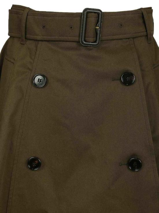 26SS 버버리 개버딘 트렌치 미디 스커트 8117977 Green - BURBERRY