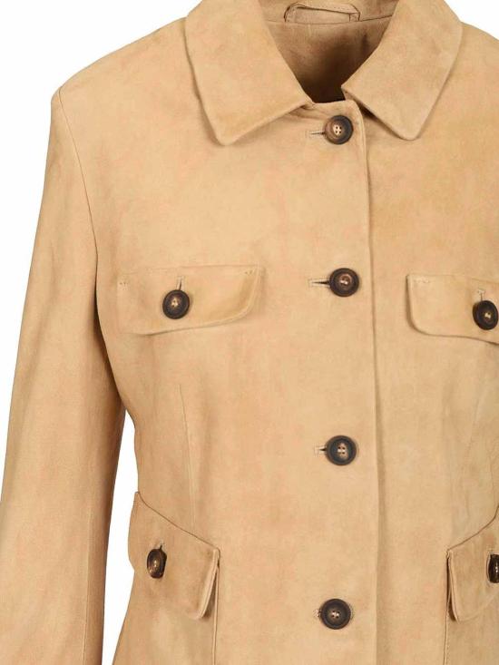 26SS 딸리아토레 가죽 자켓 GEORGIACHE2601AVORIO Brown - TAGLIATORE