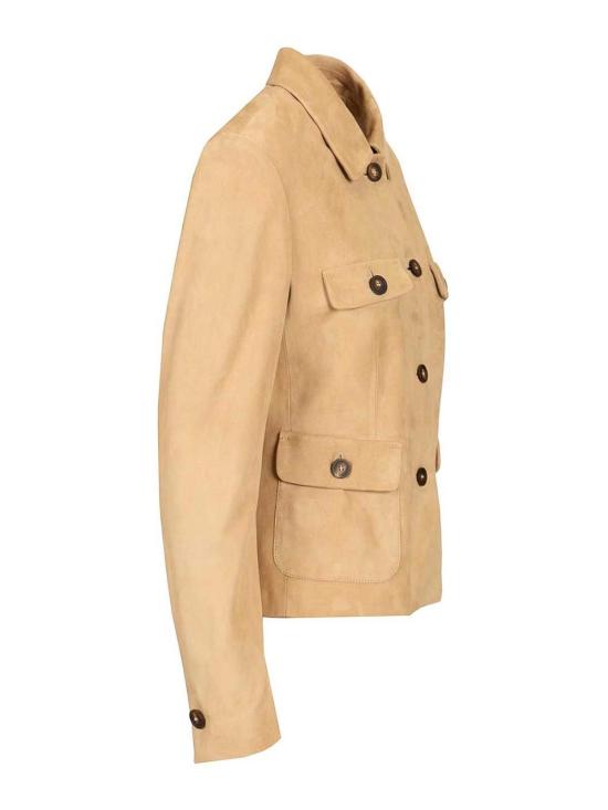 26SS 딸리아토레 가죽 자켓 GEORGIACHE2601AVORIO Brown - TAGLIATORE