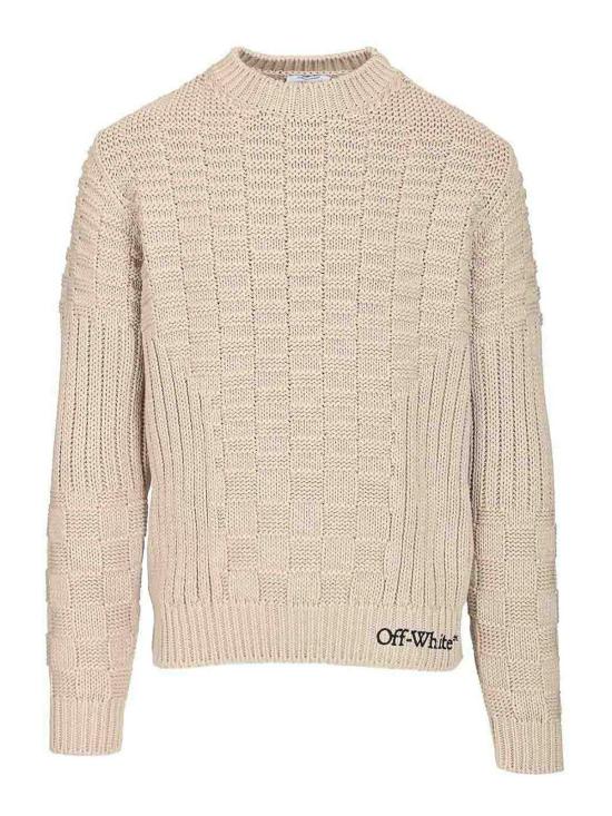 26SS 오프화이트 스웨터 OMHE20RS26KNI0012050 Beige