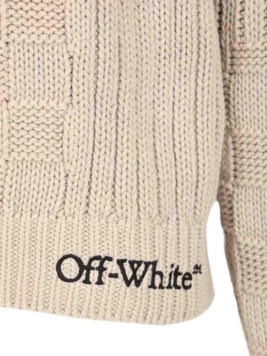 26SS 오프화이트 스웨터 OMHE20RS26KNI0012050 Beige - OFF WHITE